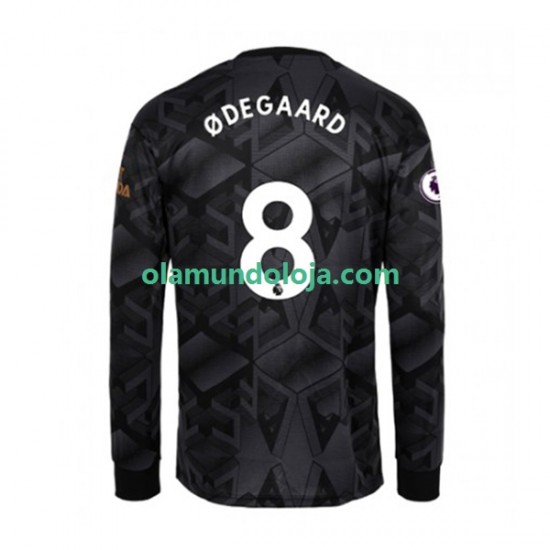 Camisola Arsenal Martin Odegaard 8 Homem Equipamento Segundo 2022-2023 Manga Comprida